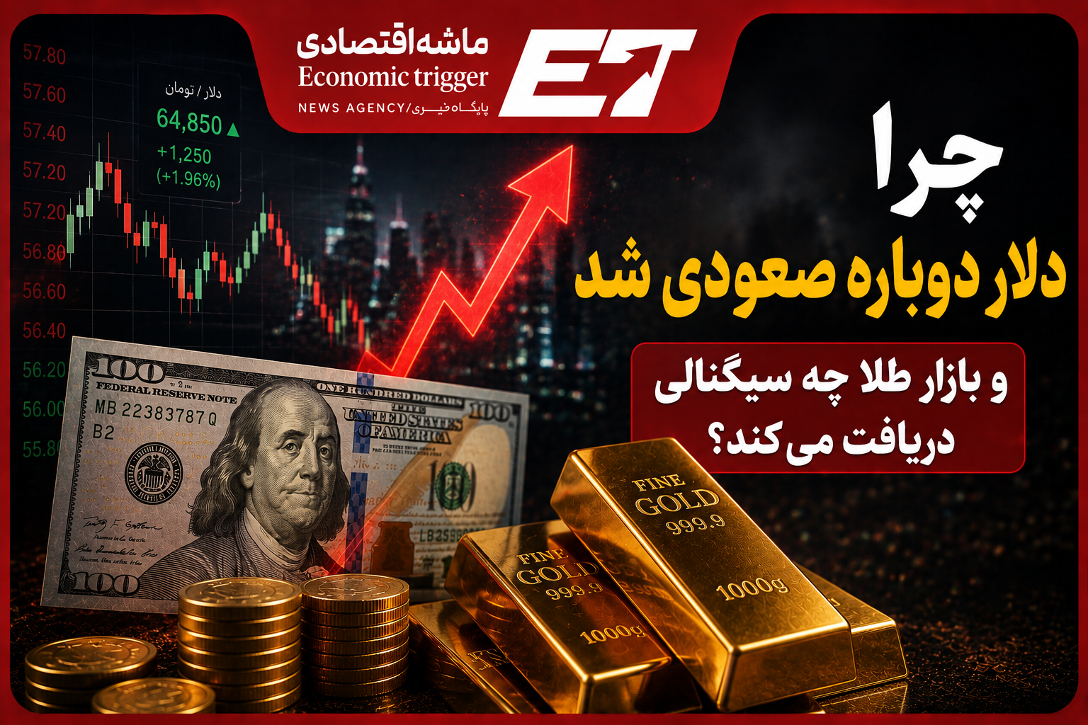 چرا دلار دوباره صعودی شد و بازار طلا چه سیگنالی دریافت میکند؟